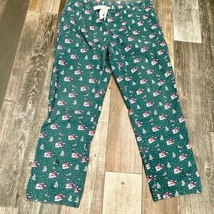 Men's Vineyard Vines Christmas Pajamas Lounge Pants Santa Trees Whale Logo Large